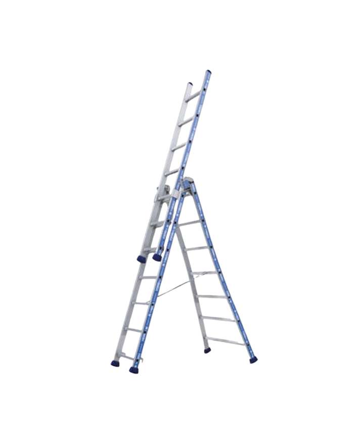 Escada Transformável Platinium de 3 Planos de Alumínio Trabalho em Altura Escadas 3178740187958 
