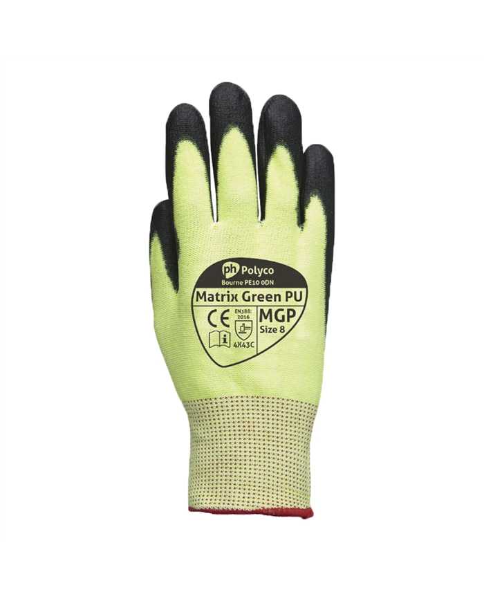 Luva Matrix Green PU Luvas Luvas Uso Geral 3515728909254 