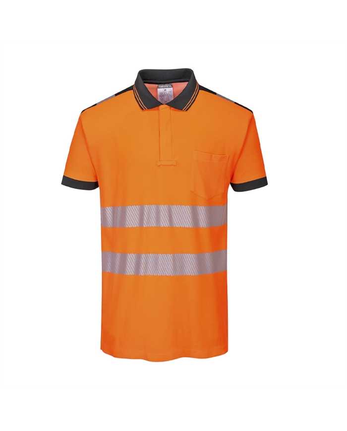 Polo de Manga Curta PW3 Alta Visibilidade Alta Visibilidade Polos 5036108306893 