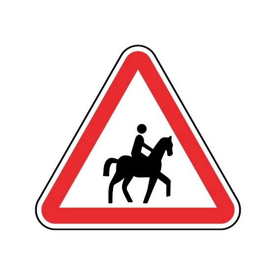 A18 - danger Attention Chevaux